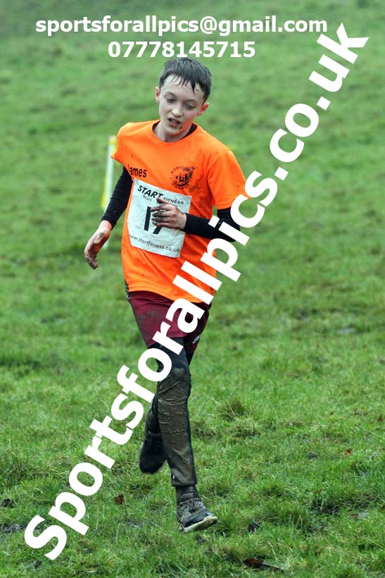 Boys under-13s, NECAA Junior Cross Country Relays, Thornley Farm, Peterlee, Saturday, December 12th. Photo: David T. Hewitson/Sports for All Pics